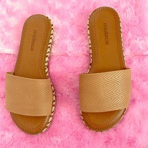 Brown Tan Flat Sandals